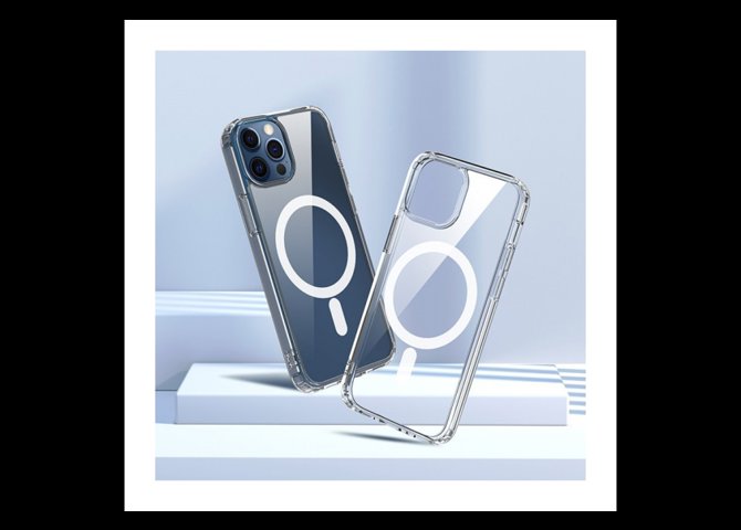 خرید اینترنتی کاور موبایل آیفون مدل مگ سیف شفاف برند DEVIA برای آیفون سری 15