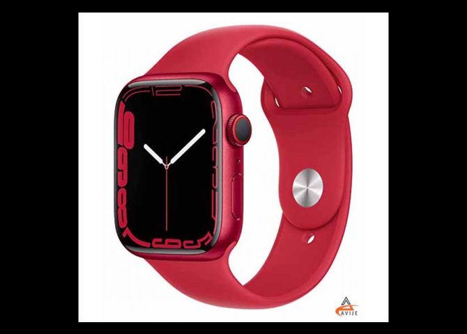 خرید اینترنتی ساعت هوشمند اپل مدل Apple Watch S7 45mm Aluminum Case with Sport silicone Band