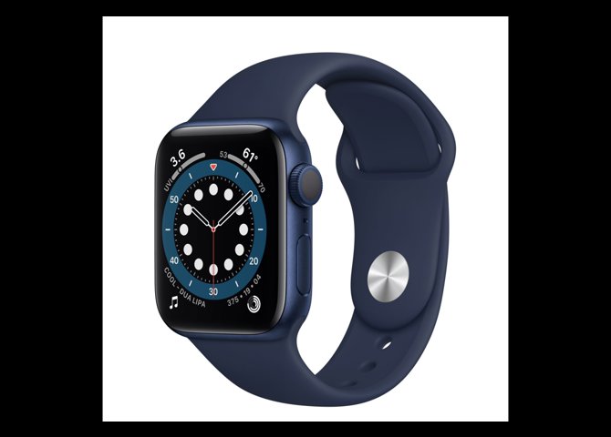 خرید اینترنتی ساعت هوشمند اپل مدل Apple Watch Series 6 بدنه آلومینیوم آبی با بند آبی