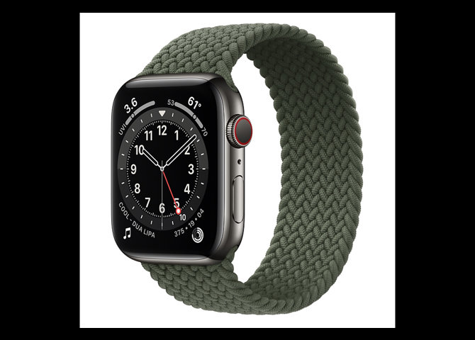 خرید اینترنتی ساعت هوشمند اپل مدل Apple Watch Series 6 بدنه استیل گرافیت