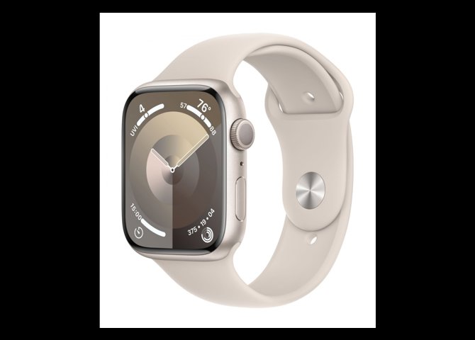 خرید آنلاین ساعت هوشمند اپل مدل Apple Watch Series 9 رنگ استارلایت – سایز 45 میلی‌متر