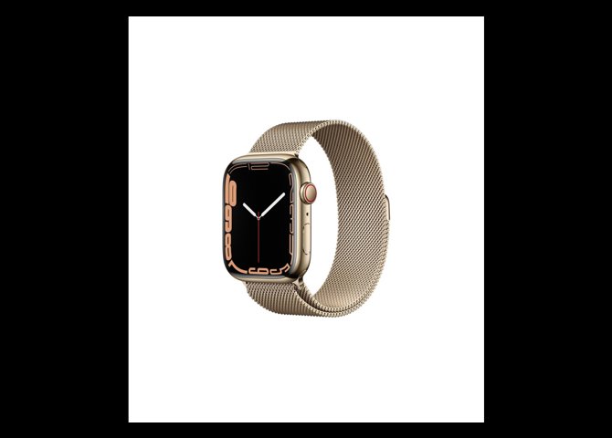 خرید آنلاین ساعت هوشمند اپل مدل Apple Watch Series 7 استیل رنگ طلایی با بند استیل میلانس طلایی – سایز ۴۵ میلی‌متر