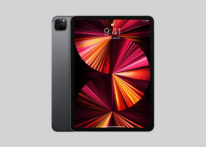 خرید آنلاین تبلت اپل مدل iPad Pro خاکستری 11 اینچ ۵۱۲ گیگابایت M1 2021 سیم کارت خور
