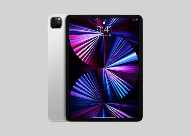 خرید آنلاین تبلت اپل مدل iPad Pro نقره‌ای 11 اینچ 128 گیگابایت M1 2021 وای فای