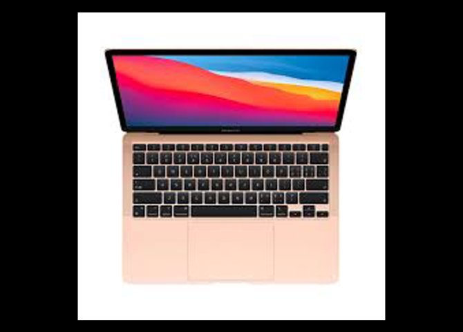 خرید آنلاین لپ تاپ اپل مدل MacBook Air اندازه ۱۳.۳ اینچی اپل با چیپ M1 – مدل MGN93 رنگ طلائی (Gold) 256 گیگ