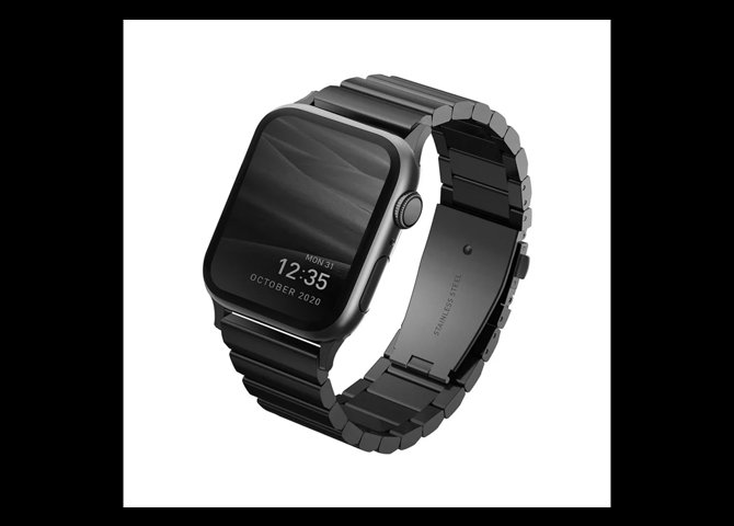 خرید آنلاین بند ساعت یونیک مدل Strova اپل واچ ۴۲/۴۴/۴۵/۴۹mm رنگ مشکی