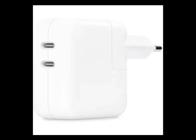 خرید اینترنتی آداپتور برق اپل مدل ۳۵W Dual USB-C 2-Pin Power Adapter