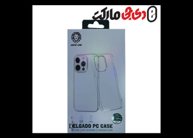 خرید اینترنتی قاب شفاف دور رنگی آیفون 13 پرومکس مدل DELGADO CASE گرین لاین