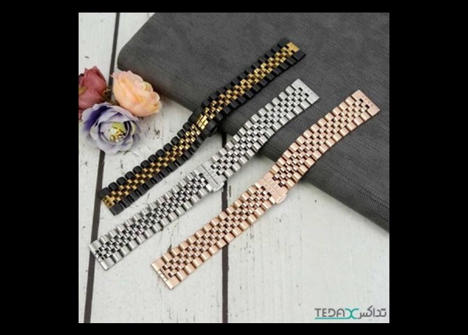 خرید اینترنتی بند اپل واچ فلزی برند سلیکتو طرح ریز مناسب برای اپل واچ سایز 42/44/45