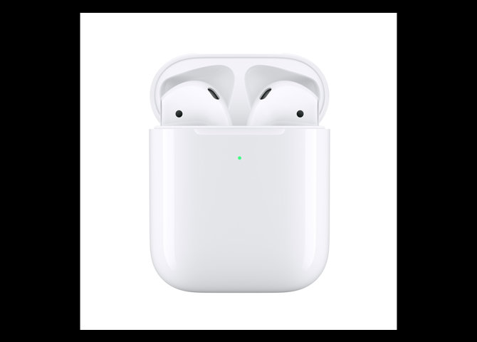 خرید اینترنتی هندزفری بی سیم اپل مدل AirPods 2 با کیس شارژ وایرلس