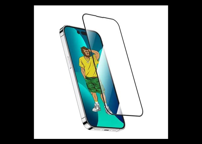 خرید آنلاین گلس گرین دور سیلیکونی مناسب برای آیفون 14 پرو مکس – Silicone Screen Protector for iPhone 14 Pro Max